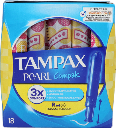 Tampax Pearl Compak Regular 18 1