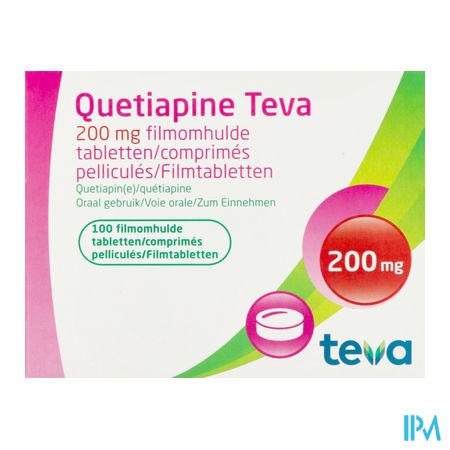 Quetiapine Teva 200mg Filmomh Tabl 100 2