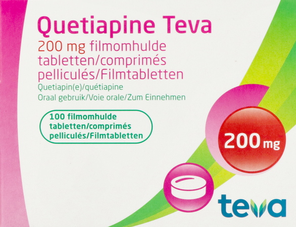 Quetiapine Teva 200mg Filmomh Tabl 100 2