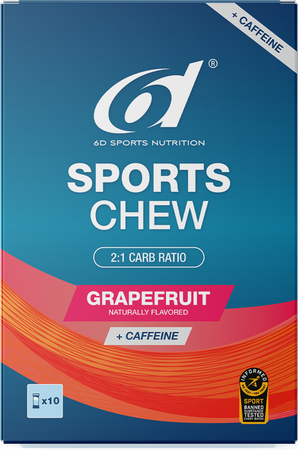 6d Sports Chew Grapefruit + Caffeine 10x38g 1
