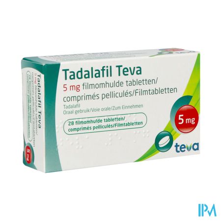 Tadalafil Teva Filmomh Tabl 28 X 5,0mg