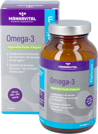 Mannavital Omega 3 Algenolie V-caps 60 6