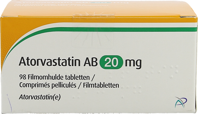 Atorvastatin Ab 20mg Film.tabl 98 Pvc/pe/pvdc/alu 1