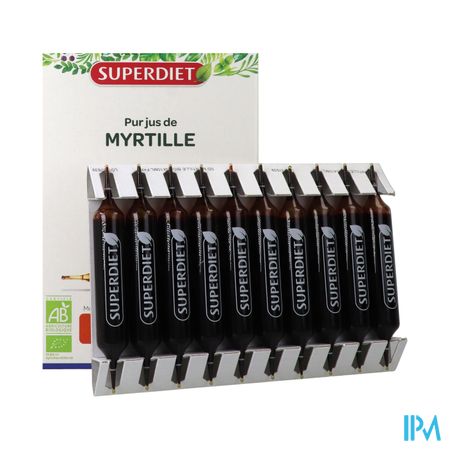 Superdiet Blauwe Bosbes Bio Amp 20x15ml 2