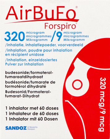 Airbufo Forspiro 320mcg/9,0mcg Inhal. 1 X 60dosis 1