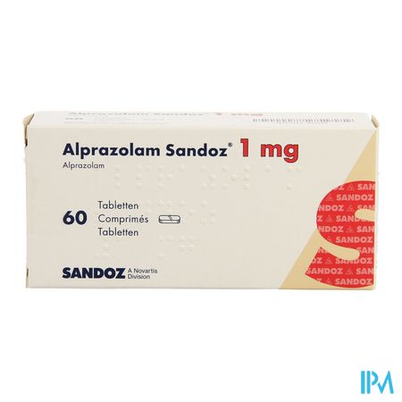 Alprazolam Sandoz 1,00mg Comp 60 X 1,00mg 3