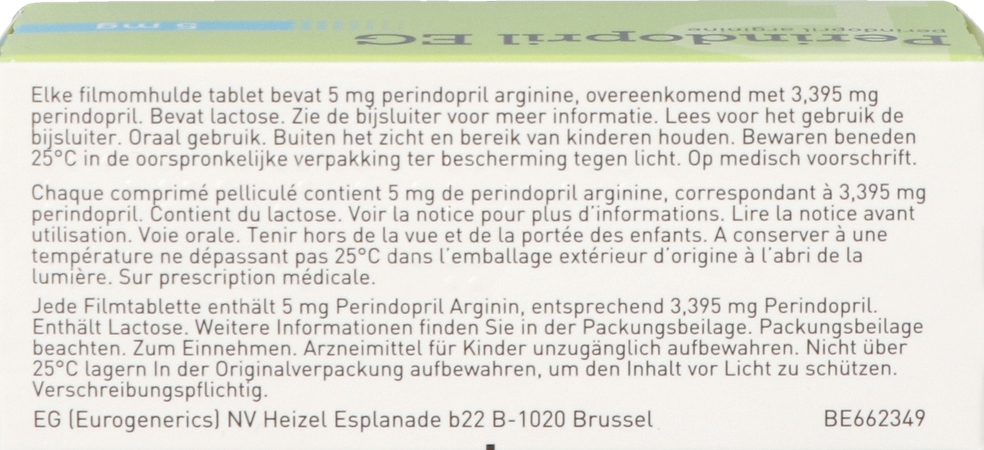 Perindopril EG 5Mg Comp Pell 90 3