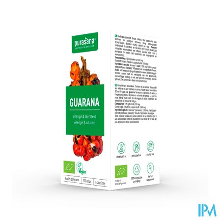 Purasana Vegan Guarana Bio Caps 120x300mg