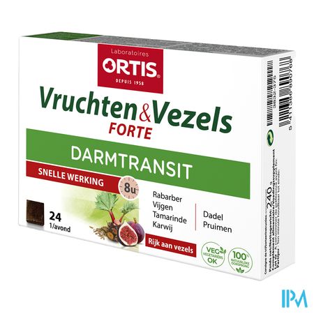 Ortis Vruchten & Vezels Forte Blokje 24 1