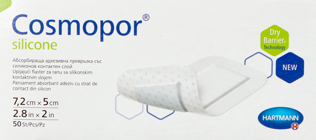 Cosmopor Silicone 7,2x 5cm 50 1