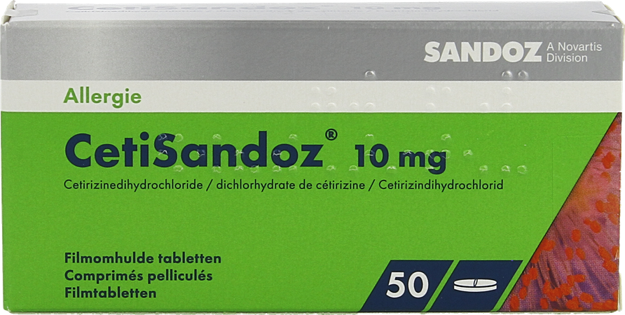 Cetisandoz Sandoz Comp 50 X 10mg 6