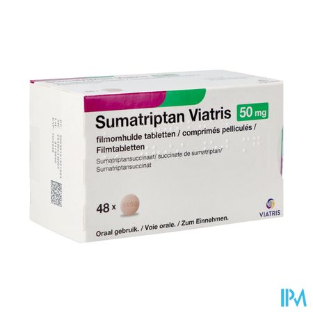 Sumatriptan Viatris 50mg Filmomh Tabl 48