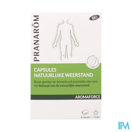 Pranarom Aromaforce Bio Natuur.weerstand Caps 30 4