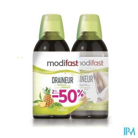 Modifast Draineur Ananas 2x500ml Promo