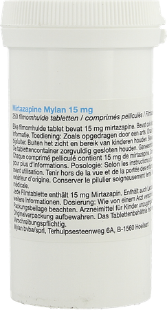 Mirtazapine Viatris 15mg Filmomh Tabl 250 Pot main product photo