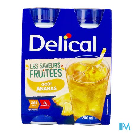 Delical Fruitdrink Ananas 4x200ml 1