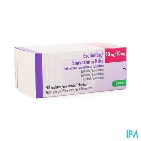 Ezetimibe Simvastatin Krka 10mg/10mg Comp 98