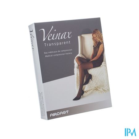 Veinax Hold-ups Transparant 2 Lang Zwart Maat 3