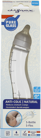 Difrax S-fles Natural Glas Wit 250ml 1