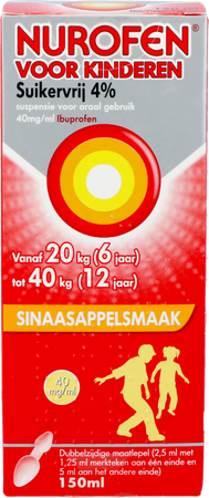 Nurofen Kind Sinaas 4% Susp Suikervrij 150ml 3