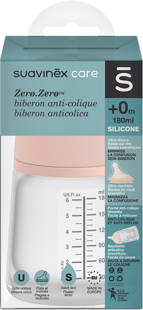 Suavinex Zerozero Biberon A/col. Slow Flow 180ml 2