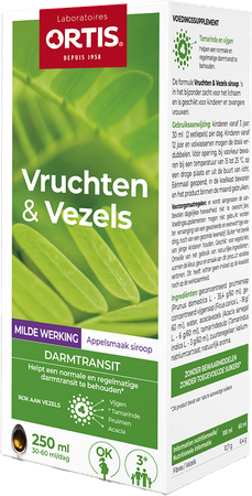 Ortis Vruchten & Vezels Milde Werking Siroop 250ml 2