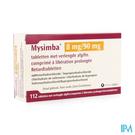 Mysimba 8mg/90mg Verlengde Afgifte Comp 112