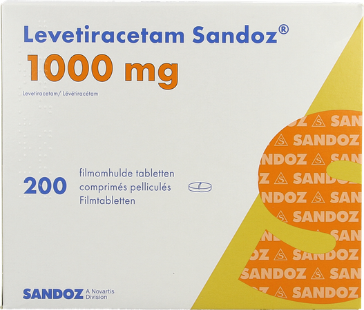 Levetiracetam Sandoz Filmomh Tabl 200 X1000 mg 1