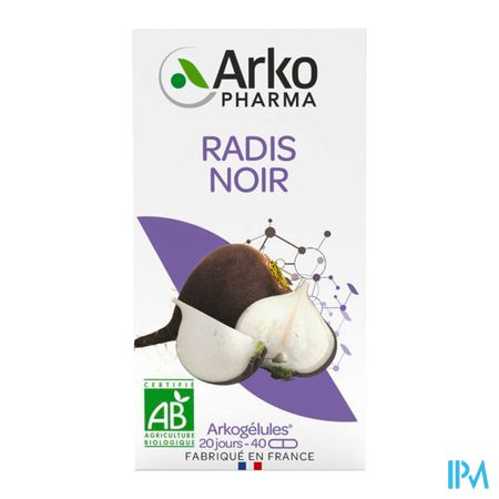 Arkogelules Radis Noir Bio Caps 40 6