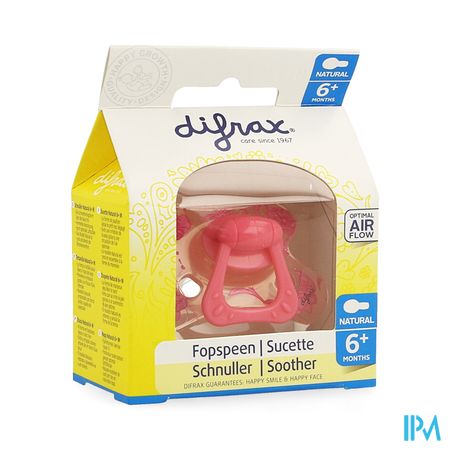 Difrax Sucette Natural 6m+ Girl 3