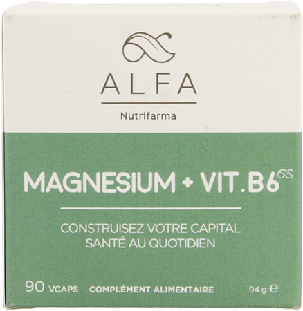 Alfa Magnesium + Vit B6 V-caps 90 4