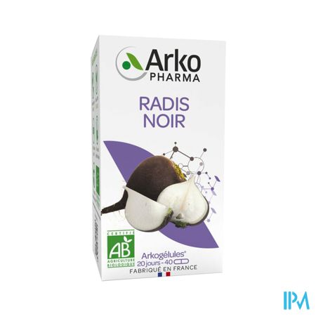 Arkogelules Radis Noir Bio Caps 40 3