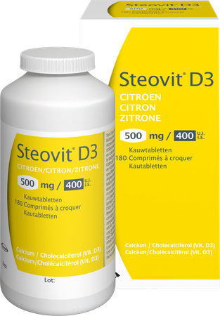 Steovit D3 Citron 500mg/400ui Comp Croq. 180 Flac 2