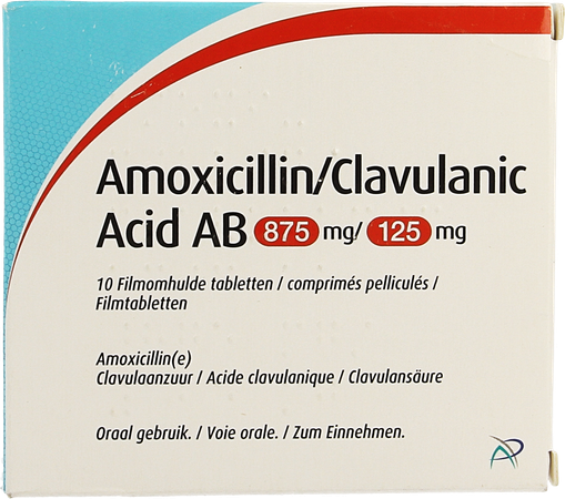 Amoxicillin Clavulanic Acid Ab 875mg/125mg Comp 10 1