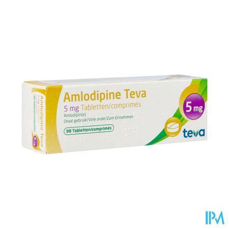 Amlodipine Teva 5mg Tabl Blister 98