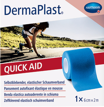 Dp Quickaid 6cm X 2m,blauw 1 P/s 2