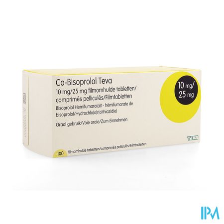 Co Bisoprolol 10/25 Teva Comp 100