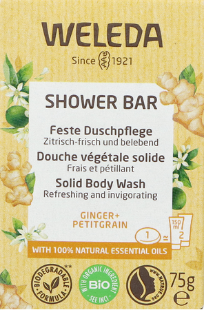 Weleda Shower Bar Gember + Petit Grain 75g 1
