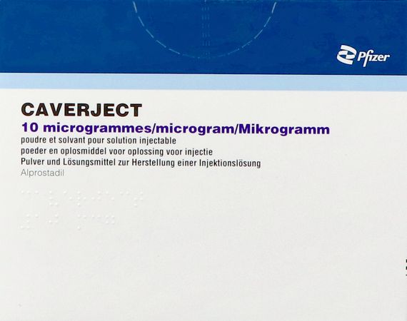 Caverject Pulv Lyoph 5x10ug Ser Inj 1