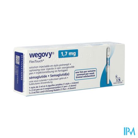 Wegovy 1,7mg Flextouch Opl Inj Voorgev.pen