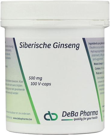Siberian Ginseng Caps 100x650mg Deba 3