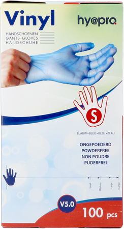 Pharmex Handschoenen Blauw Vinyl S Poedervrij 100 1