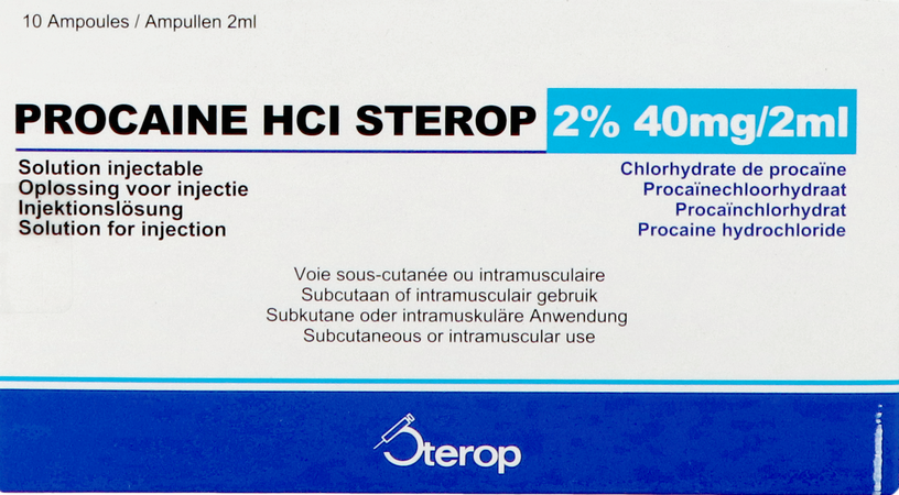 Sterop Proc 2 % Hcl 40mg 2ml 10 Amp 1