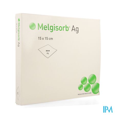 Melgisorb Ag Cp Ster 15x15cm 10 256150