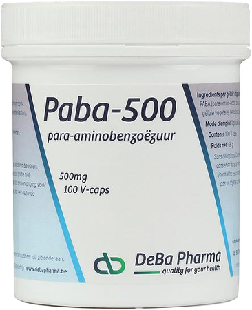 Paba Caps 100x500mg Deba 3