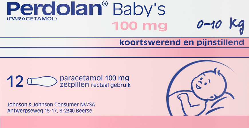 Perdolan Supp Baby 12x100mg 1