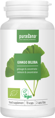 Purasana Vegan Ginkgo Biloba V-caps 70 Be-bio-02 6