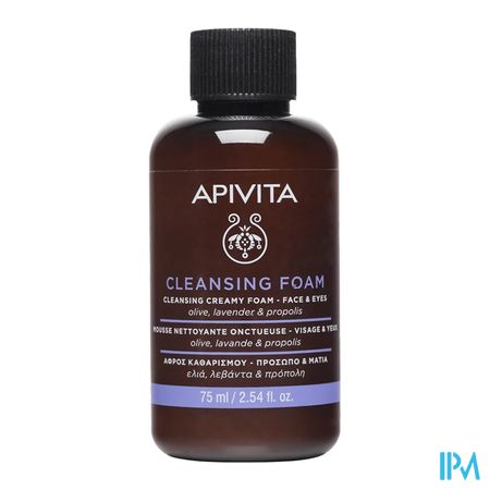 Apivita Cleansing Creamy Foam Face & Eyes 75ml 1