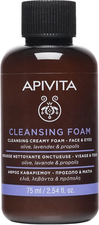 Apivita Cleansing Creamy Foam Face & Eyes 75ml 1