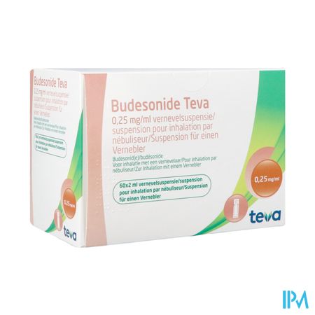 Budesonide Teva 0,250mg/ml Vernevelsusp. 60x2ml